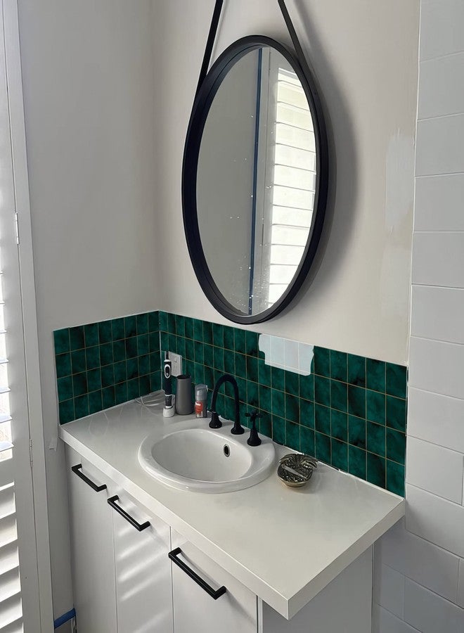 WallDesign Vinyl Bottle Green Tile Self Adhesive Sticker - 38.4 X 19.2 Inch Durable Surface Decoration Film For Kitchen, Cabinet, Table, Furniture, Wall, Bathroom, Door, Refurbishment - Image 2